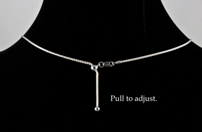 Sterling Silver Adjustable Wheat Chain