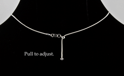 Sterling Silver Adjustable Franco Chain