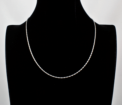 Sterling Silver Adjustable Rope Chain