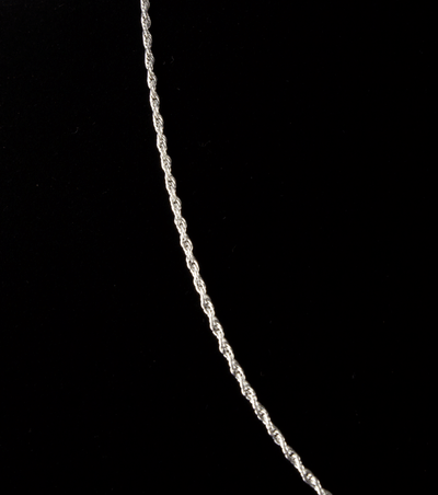 Sterling Silver Adjustable Rope Chain
