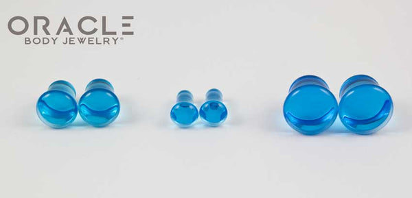 Sapphire Blue Quartz Single Flare Plugs