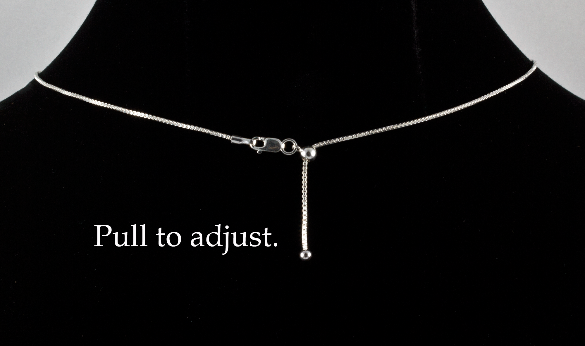 Sterling Silver Adjustable Box Chain