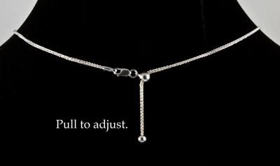 Sterling Silver Adjustable Square Snake Chain