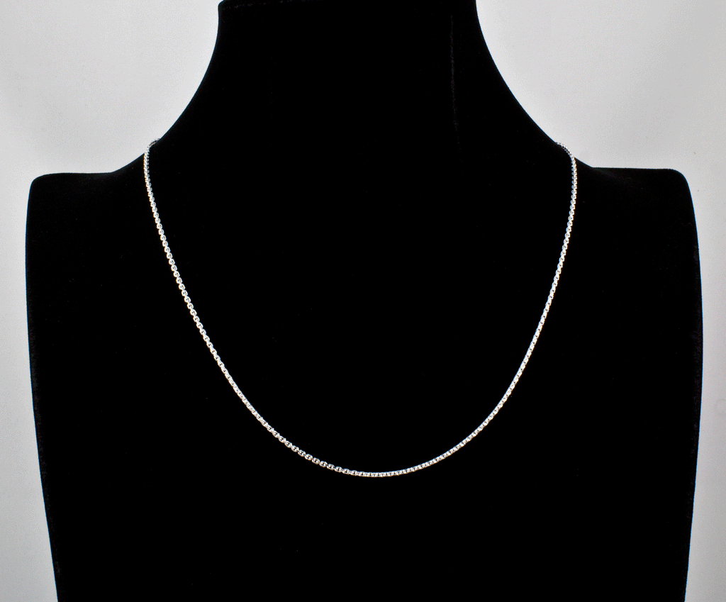 Sterling Silver Adjustable Cable Chain