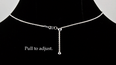 Sterling Silver Adjustable Cable Chain