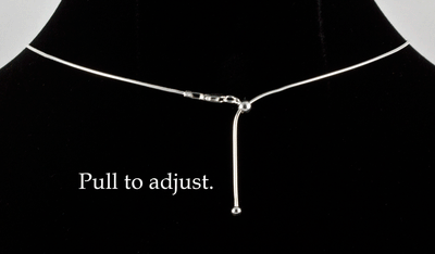 Sterling Silver Adjustable Snake Chain