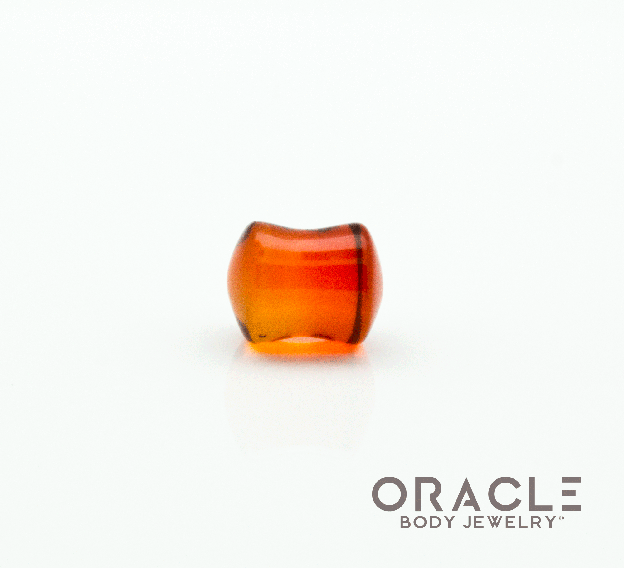 Dark Amber Quartz Double Flare Plugs