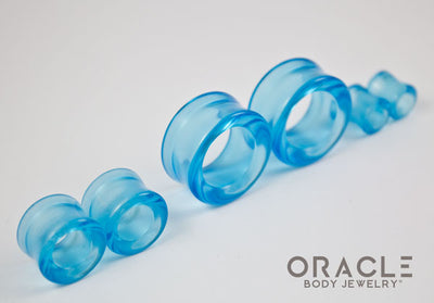Sapphire Blue Quartz Eyelets / Tunnels