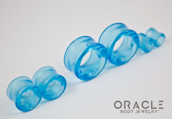 Sapphire Blue Quartz Eyelets / Tunnels