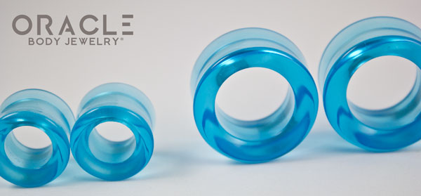 Sapphire Blue Quartz Eyelets / Tunnels