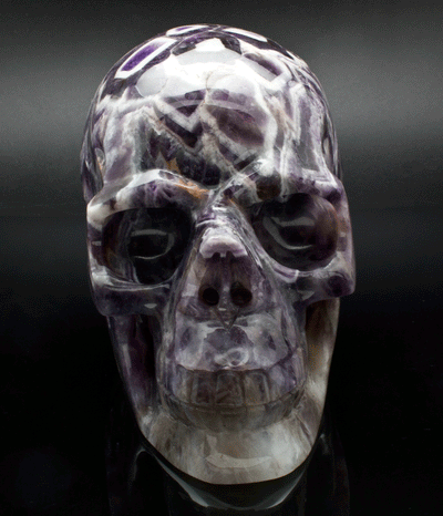 Large Amethyst Carved Large Skull