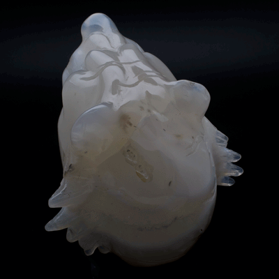 Agate and Quartz Carved Tiger