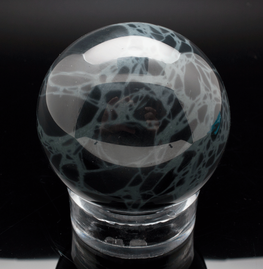 Spiderweb Obsidian 60mm Sphere