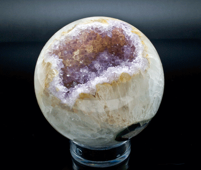 Quartz and Amethyst Sphere 90mm