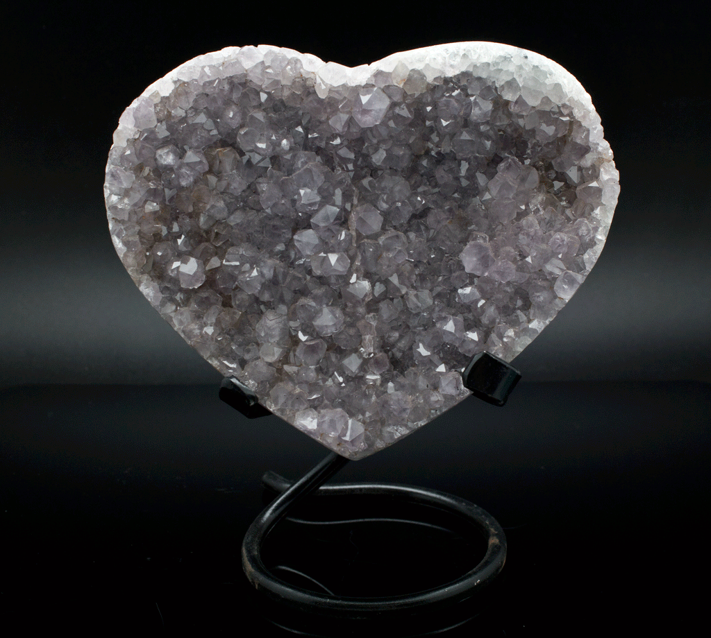 Large Amethyst Heart on Stand