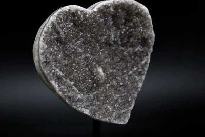 Amethyst Heart on Stand