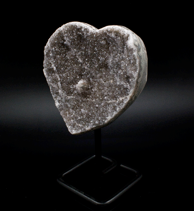 Amethyst Heart on Stand