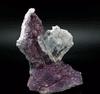 Amethyst with Selenite Gypsum Specimen