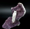 Amethyst with Selenite Gypsum Specimen