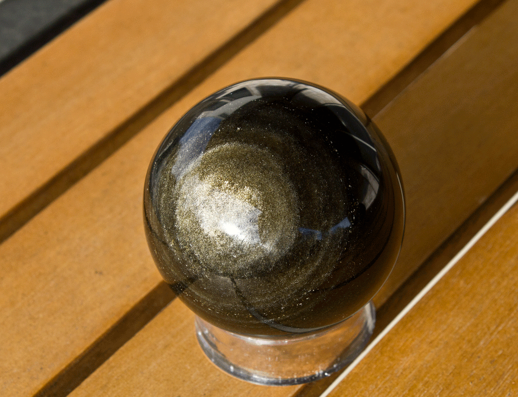 Gold Obsidian Sphere 60mm