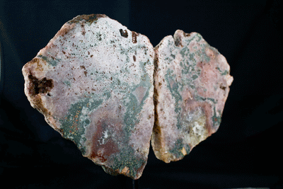 Pink Amethyst Sliced Specimen on Stand