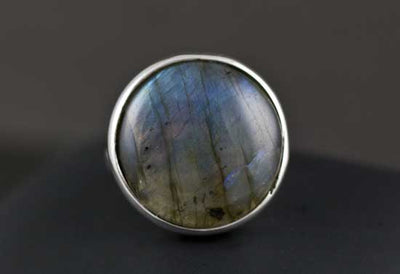 Sterling Silver Labradorite Ring Size 7