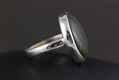 Sterling Silver Labradorite Ring Size 7