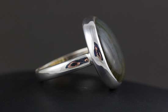 Sterling Silver Labradorite Ring Size 7