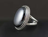 Sterling Silver Hematite Ring Size 7