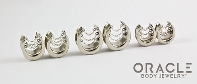 White Brass Saddles with Chains
