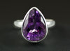 Sterling Silver Ring Amethyst Size 7