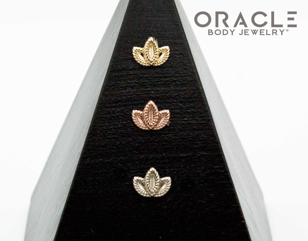 14K Gold Bloom Threadless End