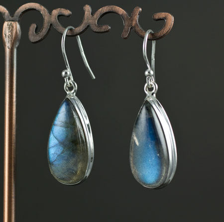 Sterling Silver Labradorite Earrings