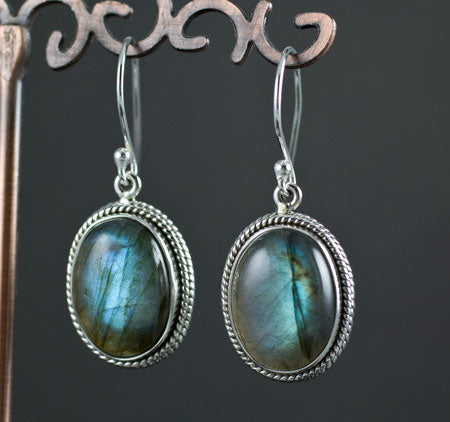 Sterling Silver Labradorite Earrings