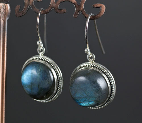 Sterling Silver Labradorite Earrings