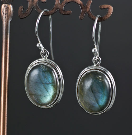 Sterling Silver Labradorite Earrings