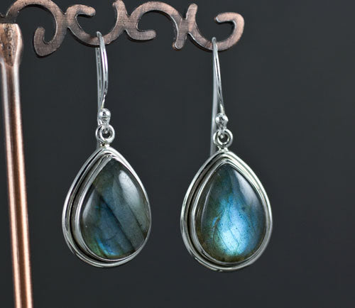 Sterling Silver Labradorite Earrings