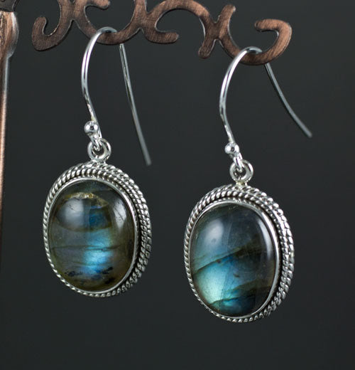 Sterling Silver Labradorite Earrings