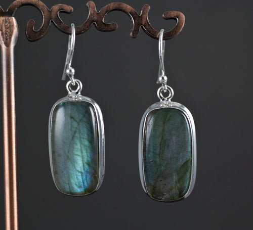 Sterling Silver Labradorite Earrings