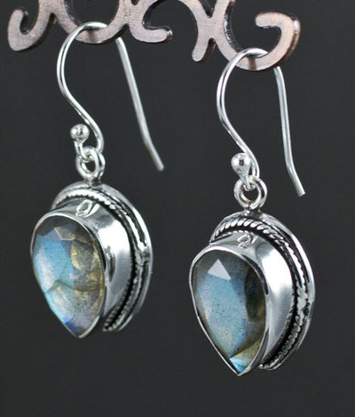 Sterling Silver Labradorite Earrings
