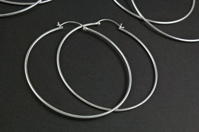 Sterling Silver Large Hoops
