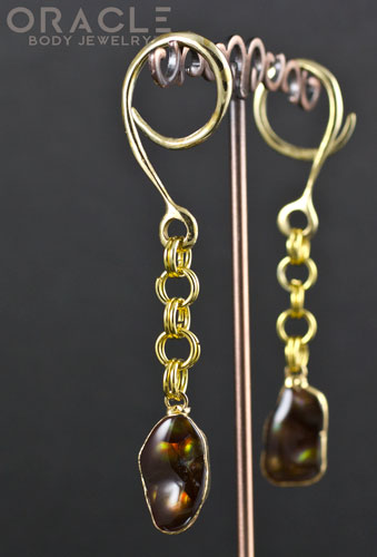 Crossover With Gold Plated Fire Agate