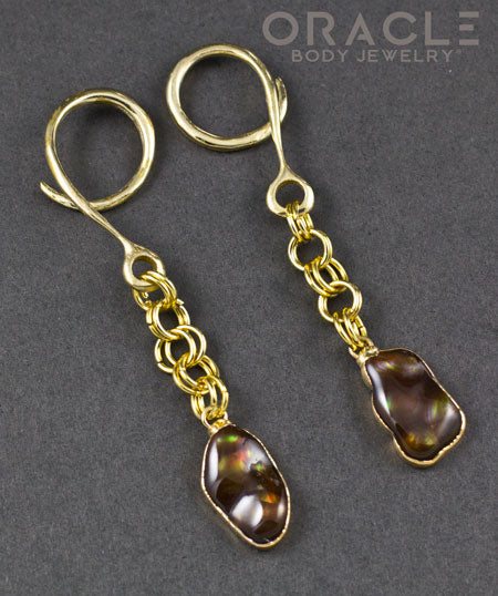 Crossover With Gold Plated Fire Agate