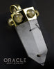 Zuul Pendant with Tourmalated Quartz Point and Rutilated Quartz Accents