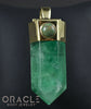 Zuul Pendant with Green Fluorite Point and Turquoise Accents