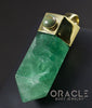 Zuul Pendant with Green Fluorite Point and Turquoise Accents