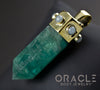 Zuul Pendant with Green Fluorite Points and Labradorite Accents