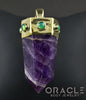 Zuul Pendant with Amethyst Point and Chrysoprase Accents
