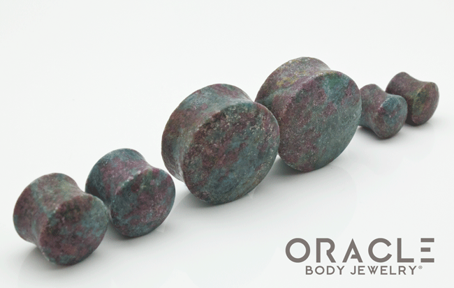 Ruby in Kyanite Double Flare Plugs