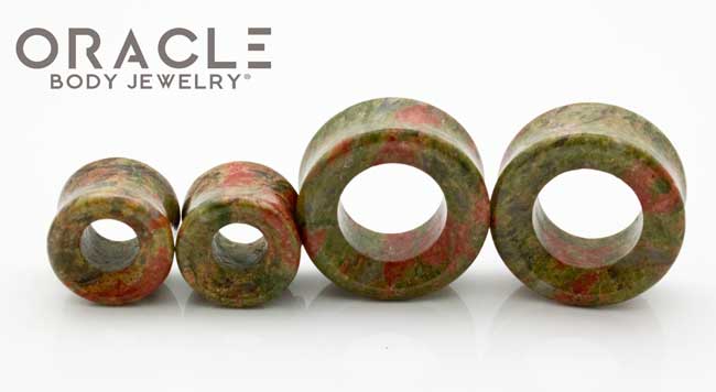 Unakite Eyelets / Tunnels